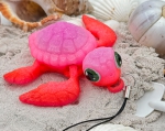 Schildkröten-Anhänger Glühendes Pink